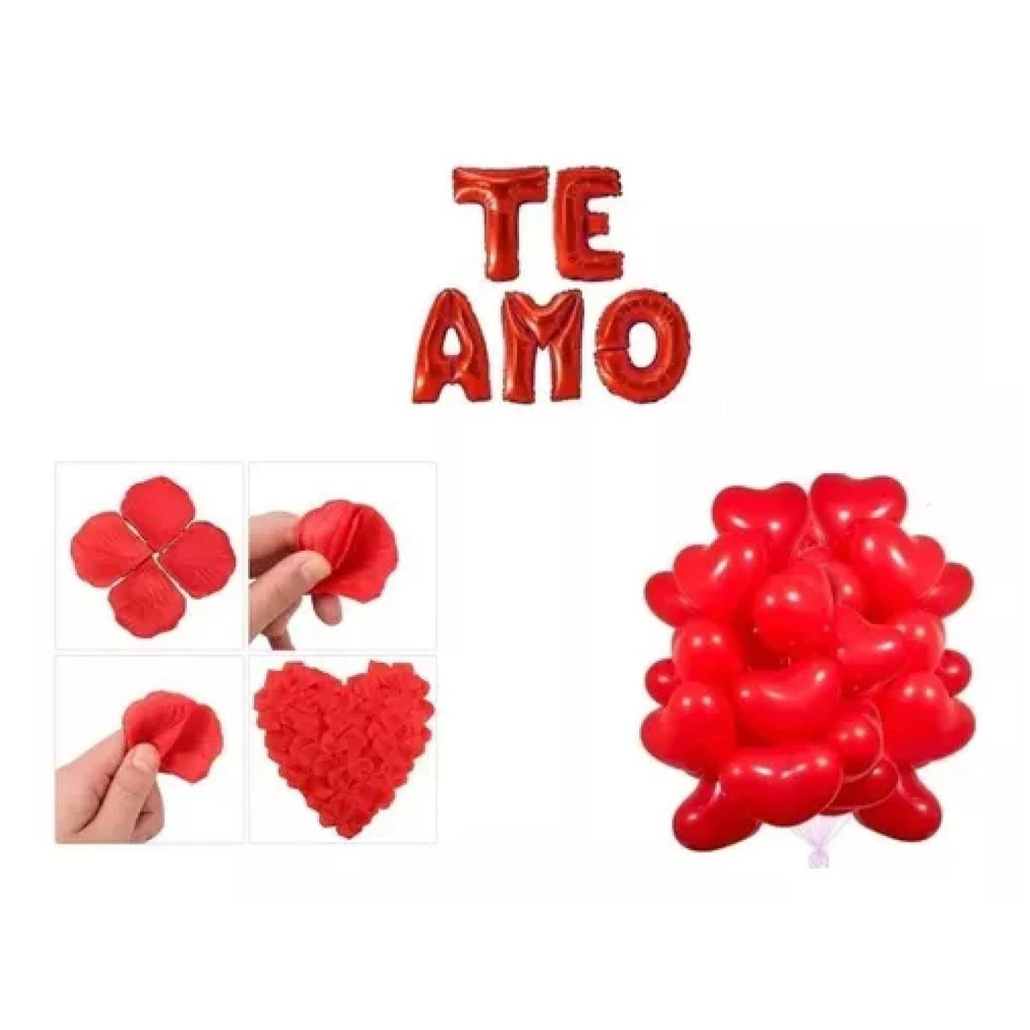 Pack De Amor 1Frase+200Petalos+25Globos